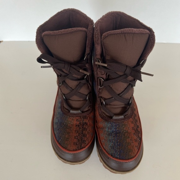 Sorel Tivoli II Aztec Blanket Tobacco Brown Women's Winter Boots, size8 - Picture 5 of 12